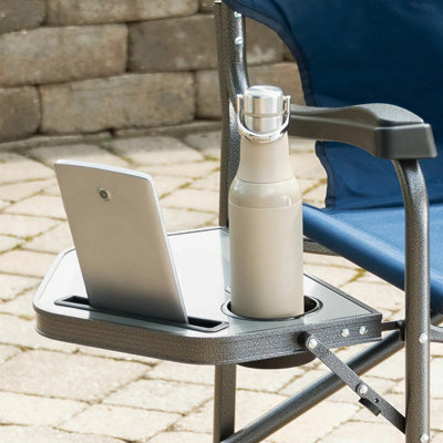 Timber Ridge Folding Directors Chair with Side Table Lightweight ...
