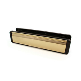 Timber Series 40-80 Nu Mail Edge Letter Plate (68mm) - Polished Gold
