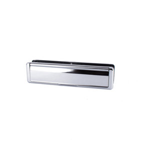 Timber Series 40-80 Nu Mail Letter Plate (68mm) - Polished Chrome