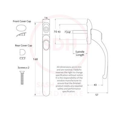 Timber Series Connoisseur MK2 Inline Locking Espag Window Handle - Graphite (Non Handed)