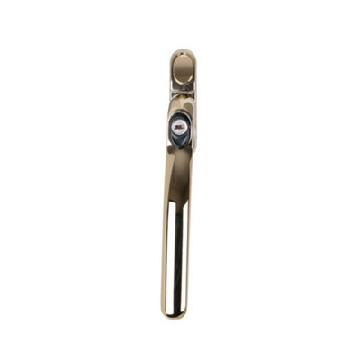Timber Series Connoisseur MK2 Inline Locking Espag Window Handle - Polished Gold (Non Handed)