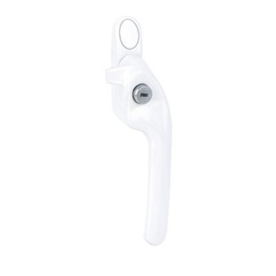 Timber Series Guru Cranked Locking Window Fastener - White (Right Hand)