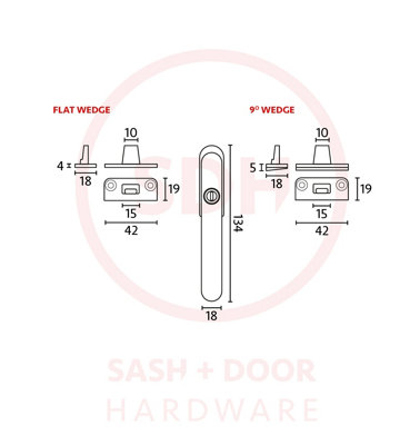 Timber Series Locking Window Fastener - Black