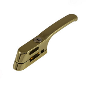 Timber Series Locking Window Fastener - Polished Gold