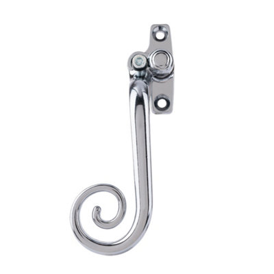 Timber Series Monkey Tail Espag Window Handle (Left Hand) - Hardex Chrome