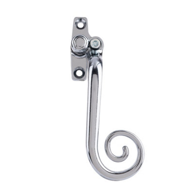 Timber Series Monkey Tail Espag Window Handle (Right Hand) - Hardex Chrome