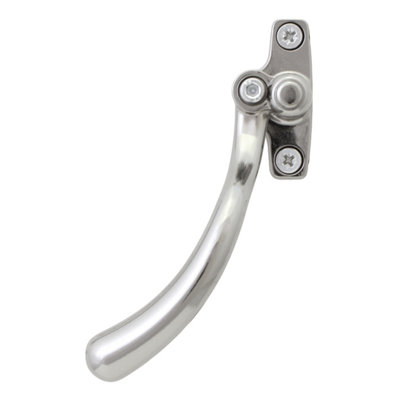 Timber Series Tear Drop Espag Window Handle (Left Hand) - Hardex Chrome