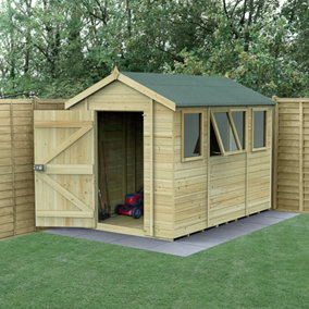 Timberdale 10x6 Apex Shed - Four Windows