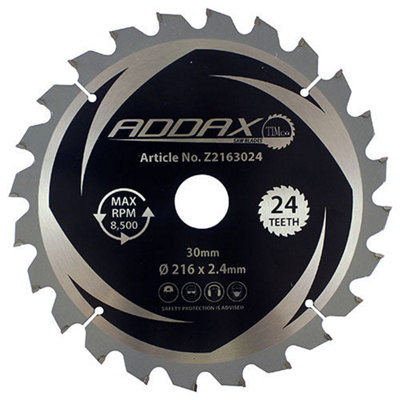 Timco - 0 Degree Mitre Saw Blade (Size 216 x 30 x 24T - 1 Each)