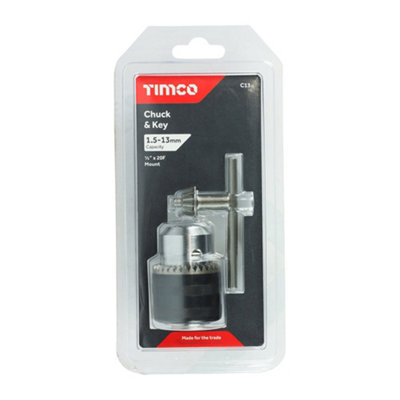 TIMCO 1/2" Chuck & Key Set - 1/2" - 3