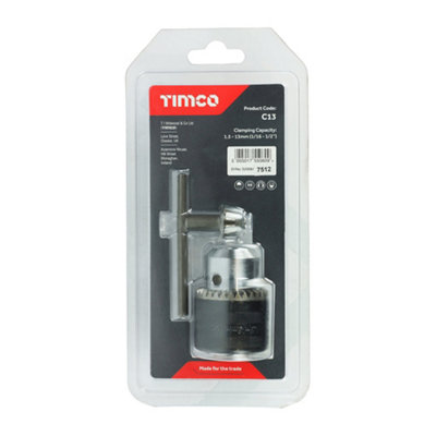 TIMCO 1/2" Chuck & Key Set - 1/2" - 4