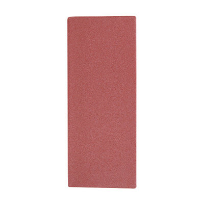 Timco - 1/3 Sanding Sheets - 120 Grit - Red - Unpunched (Size 93 x 230mm - 5 Pieces)