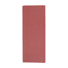 Timco - 1/3 Sanding Sheets - 120 Grit - Red - Unpunched (Size 93 x 230mm - 5 Pieces)