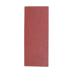 TIMCO 1/3 Sanding Sheets 80 Grit Red Unpunched - 93 x 230mm (5pcs)