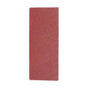 Timco - 1/3 Sanding Sheets - Mixed - Red - Unpunched (Size 93 x 230mm (80/120/180) - 5 Pieces)