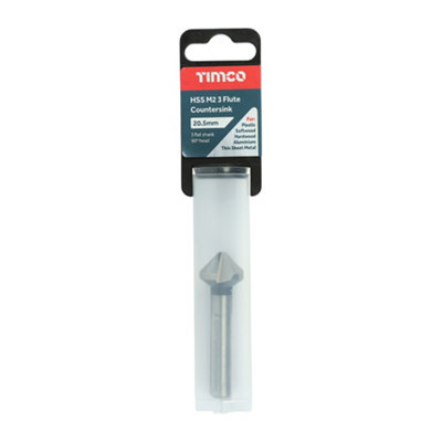 Timco - 3 Flute Countersink (Size 20.5mm - 1 Each)