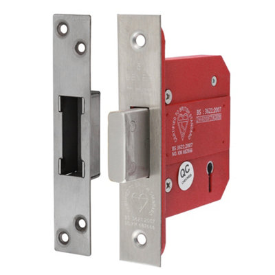 TIMCO 5 Lever British Standard Deadlock Stainless Steel Satin - 78mm Price Comparisons | Compare The Build