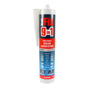 Timco - 9 in 1 Instant Grab Adhesive - Clear (Size 290ml - 1 Each)