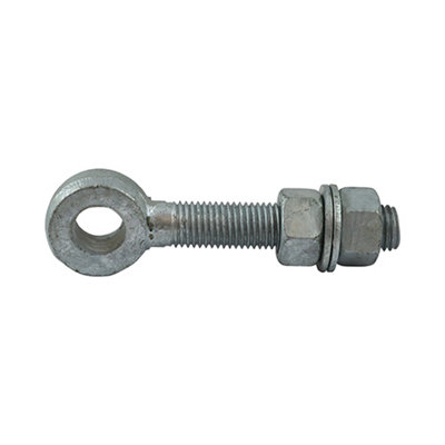 Timco - Adjustable Gate Eyes with Nuts - Hot Dipped Galvanised (Size M19 x 150 - 1 Each)