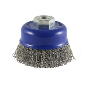 TIMCO Angle Grinder Cup Brush Crimped Stainless Steel - 100mm