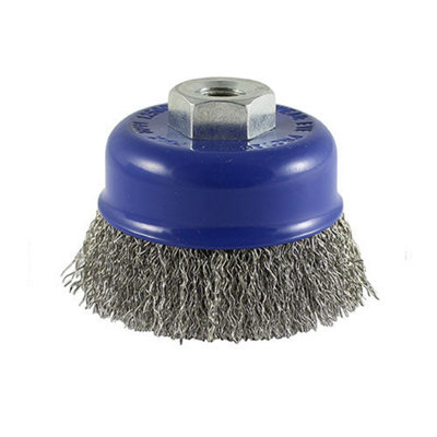 TIMCO Angle Grinder Cup Brush Crimped Stainless Steel - 75mm