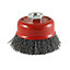 TIMCO Angle Grinder Cup Brush Crimped Steel Wire - 125mm