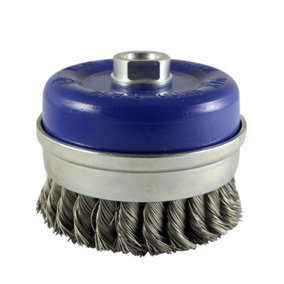 TIMCO Angle Grinder Cup Brush Twisted Knot Stainless Steel - 100mm