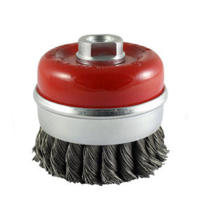 TIMCO Angle Grinder Cup Brush Twisted Knot Steel Wire - 100mm