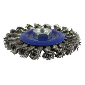 TIMCO Angle Grinder Wheel Brush Twisted Knot Stainless Steel - 115mm