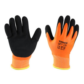 Timco - Aqua Thermal Grip Glove - Sandy Latex Coated Polyester (Size Medium - 1 Each)