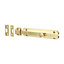 Timco - Architectural Flat Section Bolt - Polished Brass (Size 150 x 35mm - 1 Each)