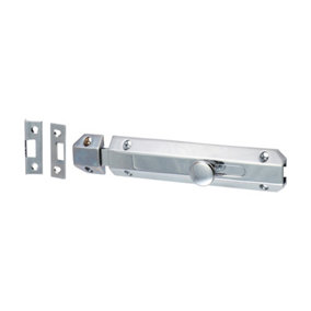Timco - Architectural Flat Section Bolt - Polished Chrome (Size 150 x 35mm - 1 Each)