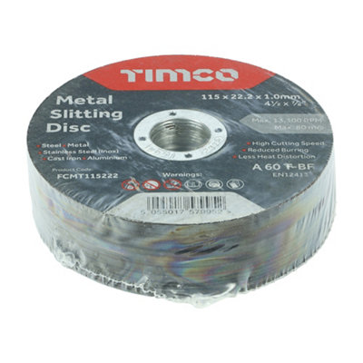 TIMCO B/Abrasive Flat Wheel Inox - 115 x 22.2 x 1.0