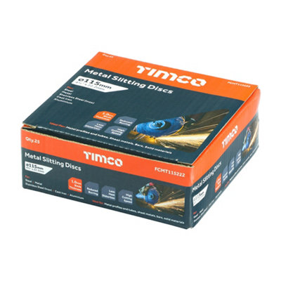 TIMCO B/Abrasive Flat Wheel Inox - 115 x 22.2 x 1.0