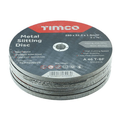 TIMCO B/Abrasive Flat Wheel Inox - 230 x 22.2 x 1.9