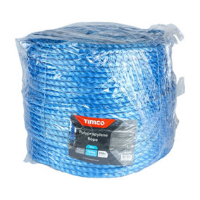 TIMCO Blue Polypropylene Rope Long Coil - 12mm x 220m