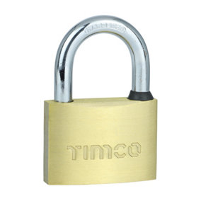 Timco - Brass Padlock (Size 60mm - 1 Each)