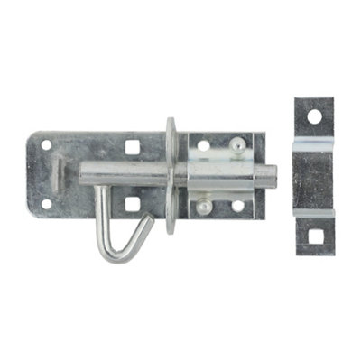 Timco - Brenton Padbolt Elongated Keep - Zinc (Size 4" - 1 Each)