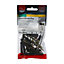 TIMCO Brown Premium Plastic Plugs With Twin-Threaded Countersunk Silver Woodscrews - 35mm Brown Plug, 5.0x50 Screw