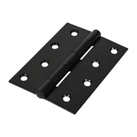 Timco - Butt Hinge - Fixed Pin (1838) - Black (Size 100 x 70 - 2 Pieces)