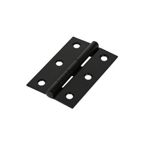 Timco - Butt Hinge - Fixed Pin (1838) - Black (Size 75 x 50 - 2 Pieces)