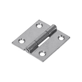Timco - Butt Hinge - Fixed Pin (1838) - Zinc (Size 38 x 34 - 2 Pieces)