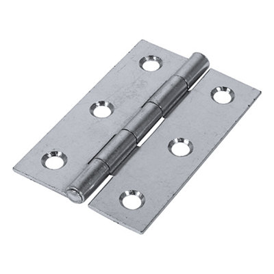 Timco - Butt Hinge - Fixed Pin (1838) - Zinc (Size 75 x 50 - 2 Pieces)