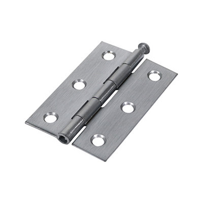 Timco - Butt Hinge - Loose Pin (1840) - Satin Chrome (Size 75 x 50 - 2 Pieces)