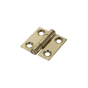 TIMCO Butt Hinges Fixed Pin (1838) Steel Electro Brass - 25 x 25 (2pcs)