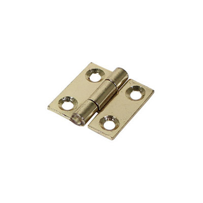 TIMCO Butt Hinges Fixed Pin (1838) Steel Electro Brass - 25 x 25