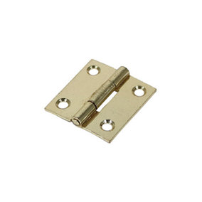 TIMCO Butt Hinges Fixed Pin (1838) Steel Electro Brass - 38 x 34 (2pcs)
