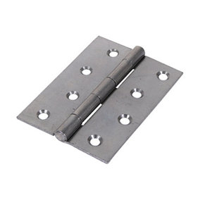 TIMCO Butt Hinges Fixed Pin (1838) Steel Self Colour - 100 x 70 (2pcs)