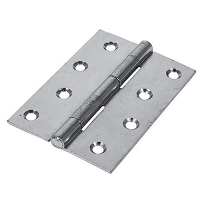 TIMCO Butt Hinges Fixed Pin (1838) Steel Silver - 100 x 70 (2pcs)