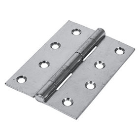TIMCO Butt Hinges Fixed Pin (1838) Steel Silver - 100 x 70